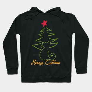 Merry Catmas, Christmas gift for cat lover Hoodie